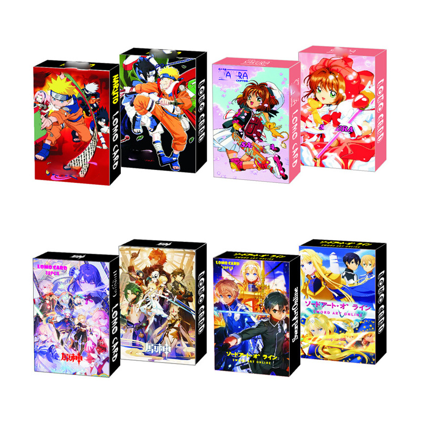 30pcs/set Japanese Cartoon Anime Demon Slayer My Hero Academia SPY FAMILY Haikyuu Anime Lomo Card