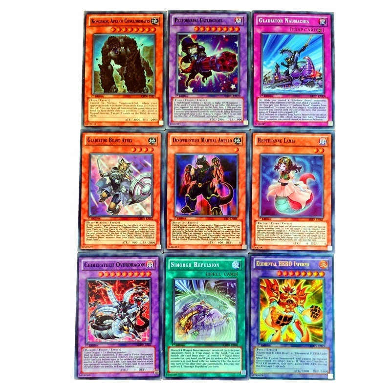 Google Japanese Anime Wholesale Yu-gi-oh English Card Full Flash Card 112 Wholesale Children's Game King Yugioh Battle Cards