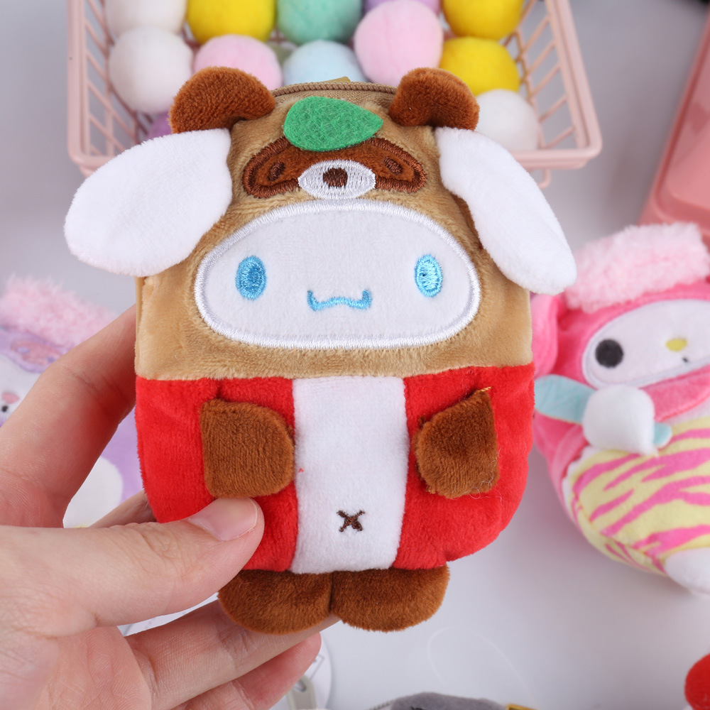 New Style Wholesales Coin Bags Mini Backpack Pendant Kawaii Melody Kuromi Keychain Plush Handbag bag