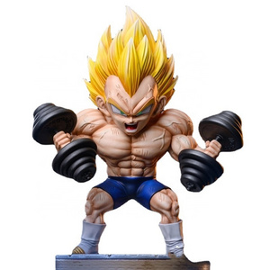 17cm Drag-on Ball Z Vegeta Fitness Figure DBZ Model Bodybuilding Series Figurals Anime Statue Figurine Collection Birthday Gifts