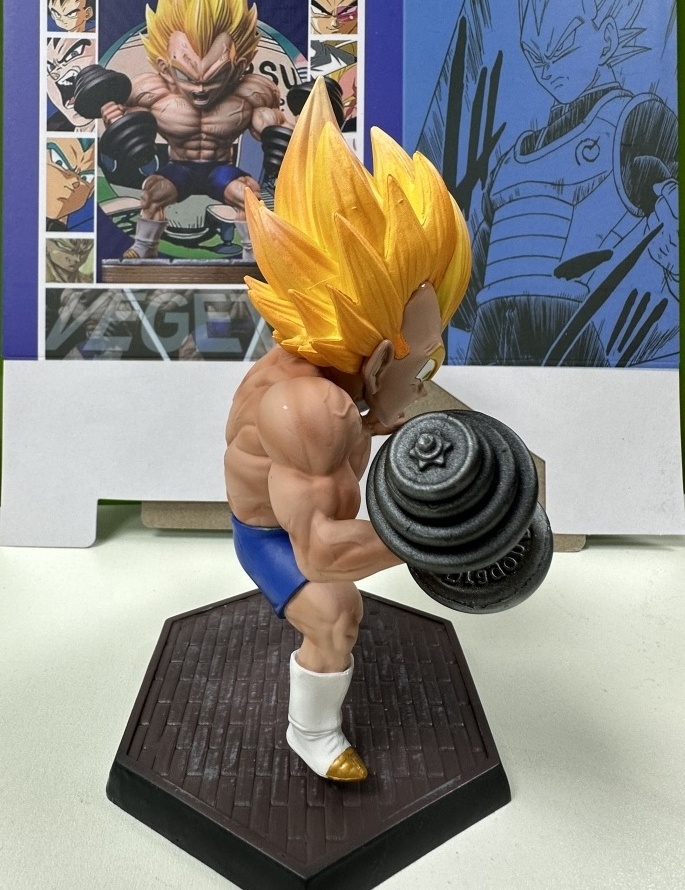 17cm Drag-on Ball Z Vegeta Fitness Figure DBZ Model Bodybuilding Series Figurals Anime Statue Figurine Collection Birthday Gifts