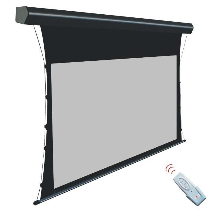 180 inch 16:9 Electric Tubular Motor Tab-tension projector screen Projection Screen with EU/ UK/AU wire-control remote control