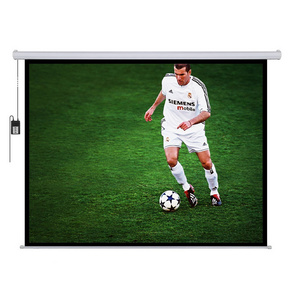 Top Quality Home Theater Motorised Projection Screens Electric Drop Down Projector Screen 150 inch Motorized