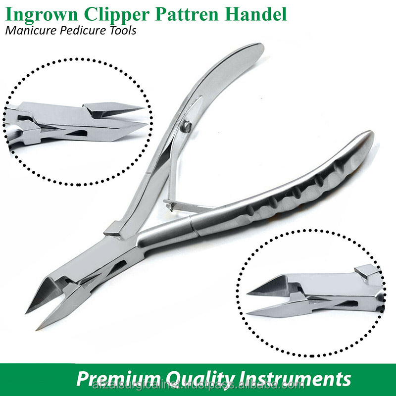 wholesale high quality Ingrown Toe Nail Cutter Chiropody Heavy Duty Manicure Pedicure Thick Nail Nipper sharp points best tools