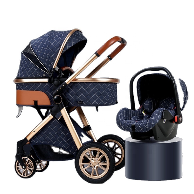 Coches Para Bebes. Luxury Carriage Stroller Baby 4 In 1 Kinderwagen Foldable Baby Stroller Pram 3 In 1 With Car Seat