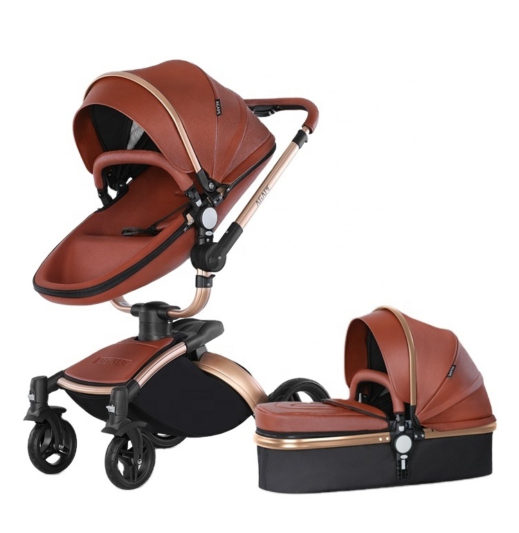 Baby Car Seat And Strollers Baby Pram Kinderwagen 3 En 1 Foldable Baby Stroller 3 In 1 With Car Seat