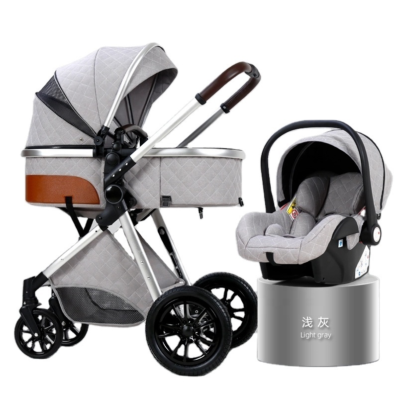 Coches Para Bebes. Luxury Carriage Stroller Baby 4 In 1 Kinderwagen Foldable Baby Stroller Pram 3 In 1 With Car Seat