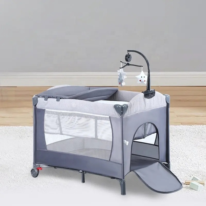 Multifunctional Newborn Baby Bedside Sleeper Luxury Baby Bassinet Bedside Crib with Canopy