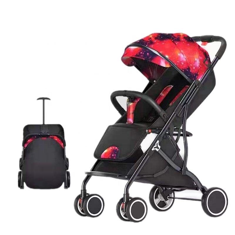 China supply wholesale lightweight baby stroller one step folding baby cart