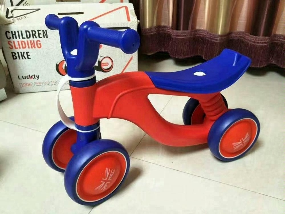 2024 New Model Kids 4 Wheels Baby Balance Bike Hot Sell