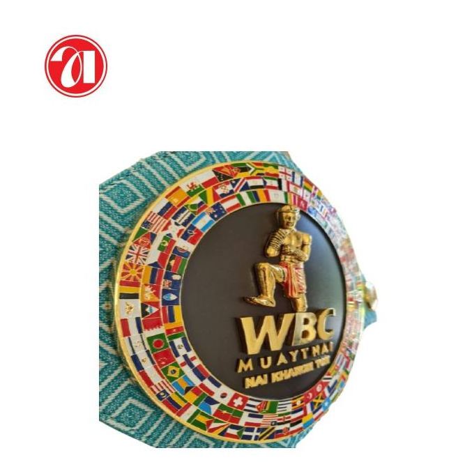 High quality custom manufacture WBC muay thai championship belt  boxing championship belt custom boxing championship belts