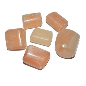 Polished High Grade Orange Selenite Tumbled Stones