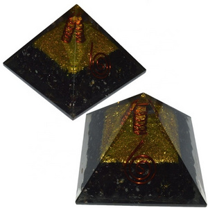 Wholesale Orgone Pyramid | Black Tourmaline orgone pyramid | Orgonite Pyramids for meditation