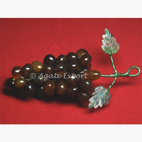 inspirational Ruby Onyx Grapes Stone Decoration