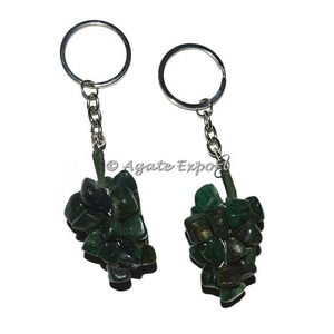 Green jade Grapes Keychain : Old Manufacturer of Gemstone Keyrings and keychains