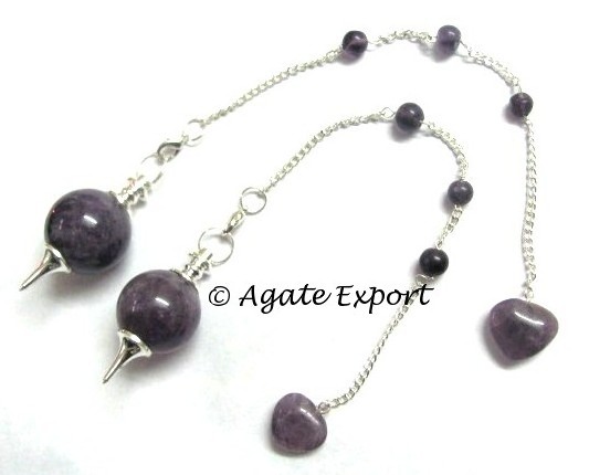 Mix Gemstone pendulum Buy Amethyst Tear Drop Dowsing Pendulums