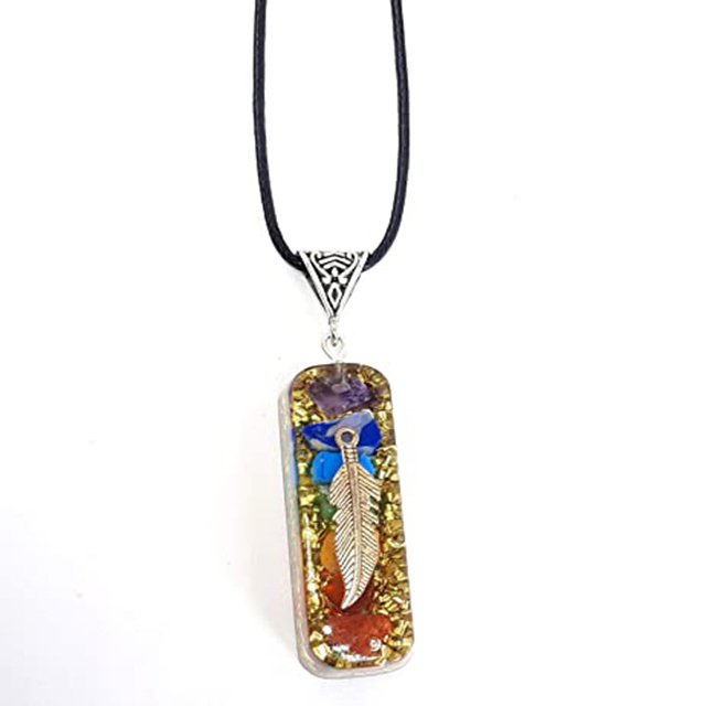 Crystal Orgone Pipe Pendent With Cord Wholesaler Manufacturer Crystal Orgone Pipe Pendent