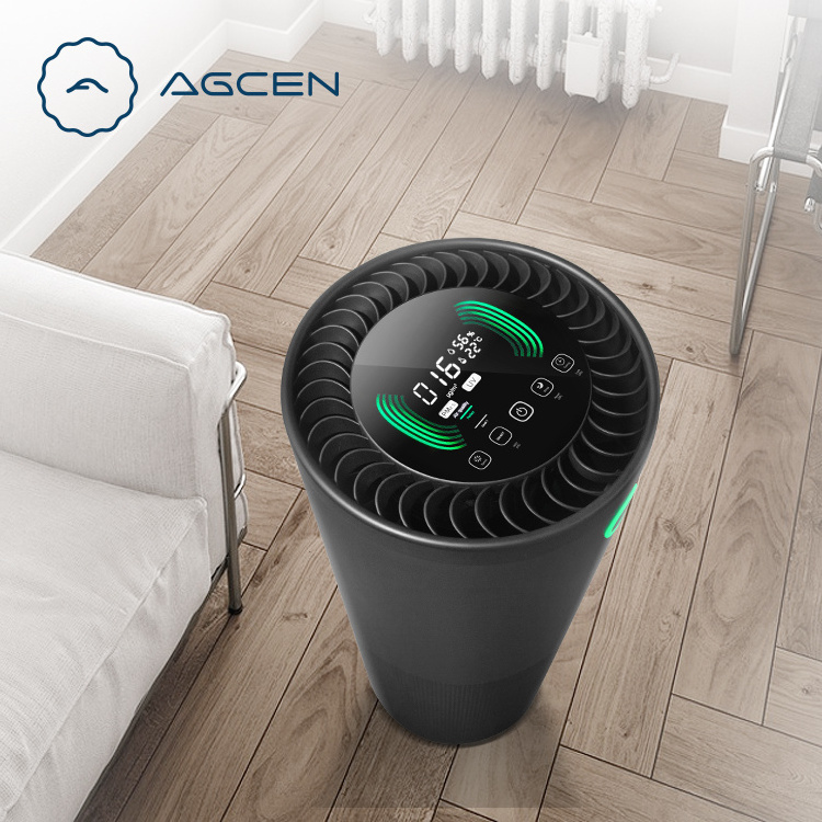 AGCEN OEM ODM CADR600 purifier aer CE ROHS approval metal case air purifier for 72 sqm