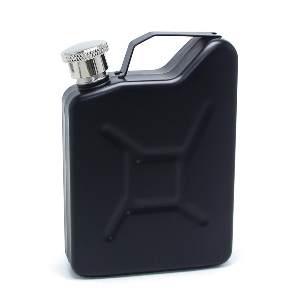 5oz Oil Barrel Shape Portable Whisky Wine Pot Creative Stainless Steel Liquor Drinkware Alcohol Jerry Can Fancy Hip Flasks