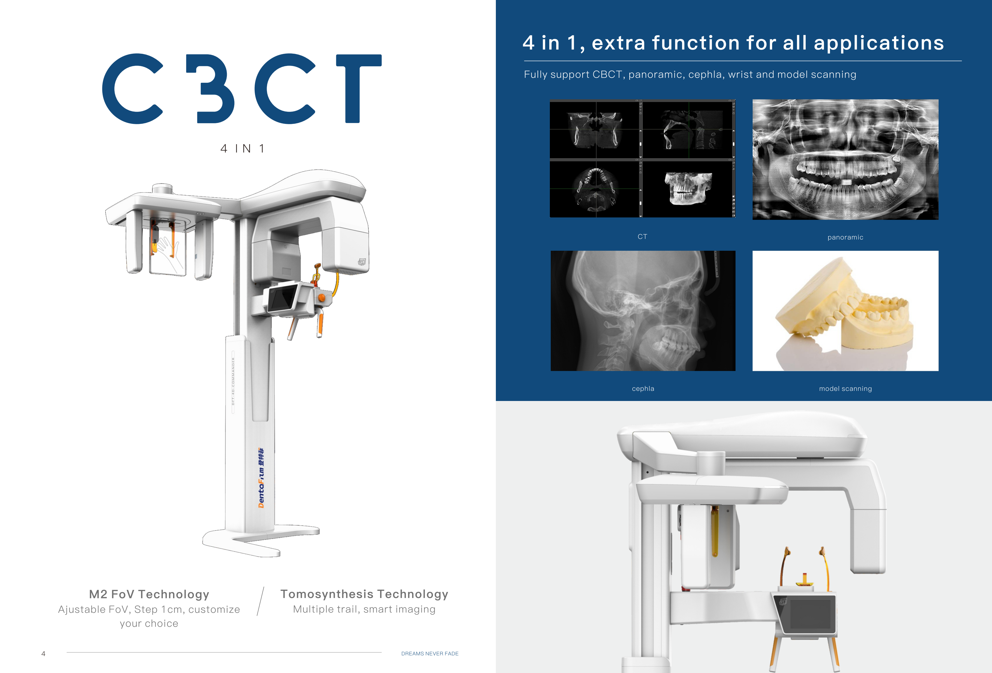 Digital 3d CBCT Dental Panoramic And Cephalometric Dental X Ray Machine Medical Teeth X Ray Scanner System