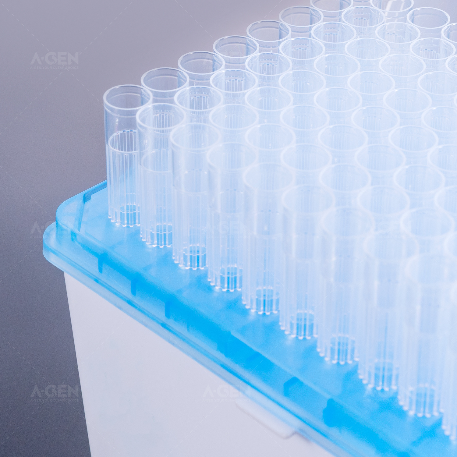 Wholesale 1000ul  LTS Transparent Wide Mouth Disposable  Pipette Tips in Rack Brand R Tips