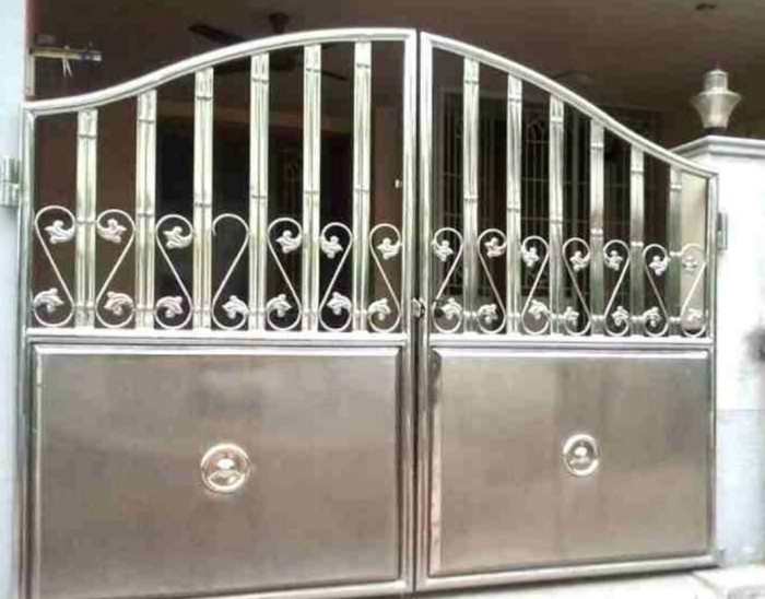 wonderful iron stopper stainless iron gate door