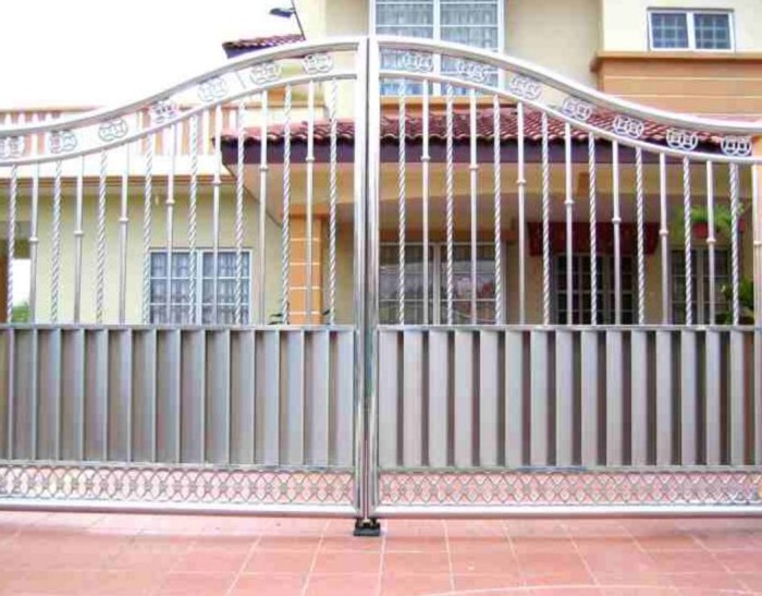 wonderful iron stopper stainless iron gate door