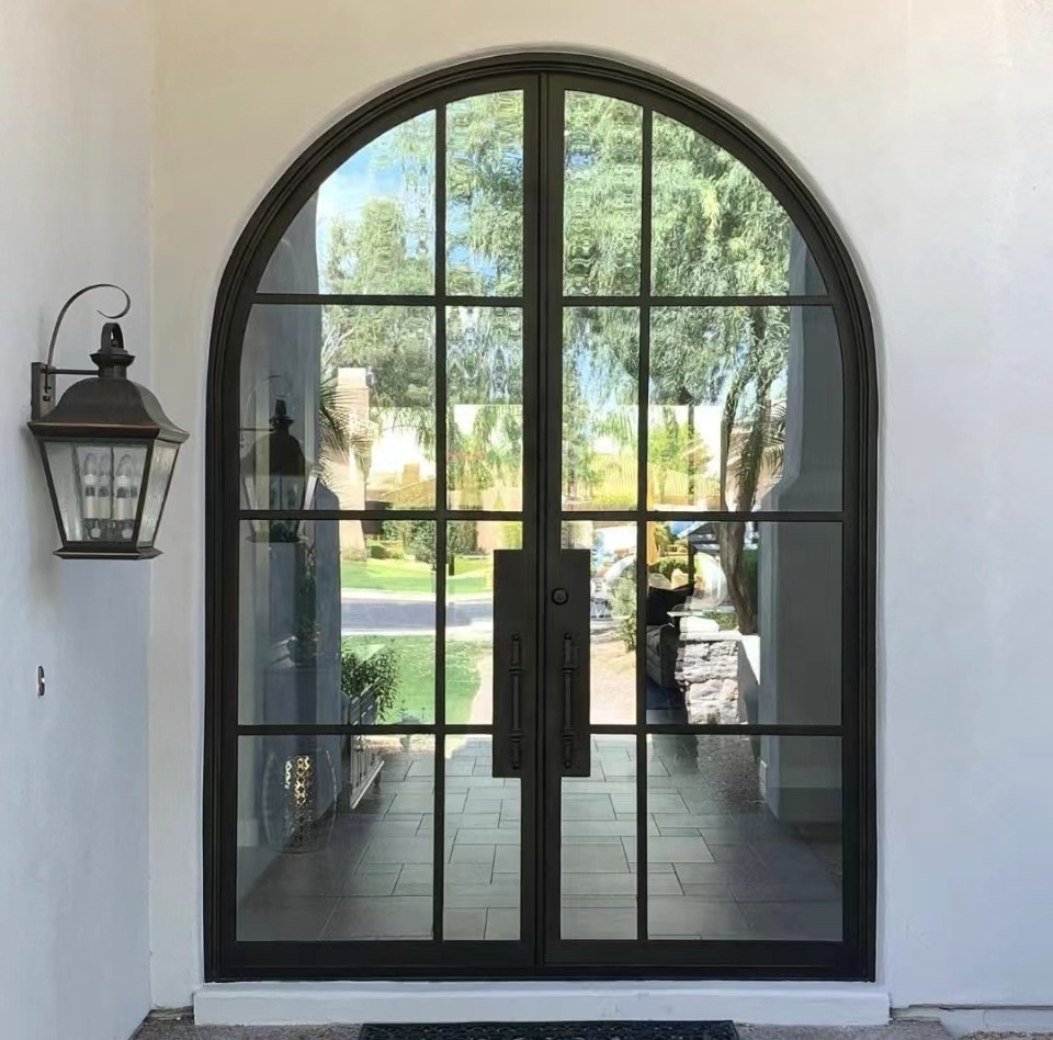 wrought iron sliding door design/wrought iron door