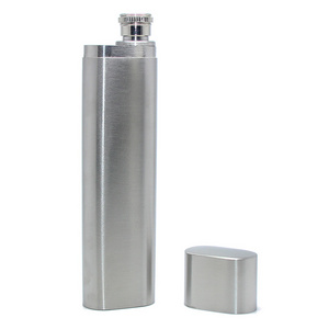 2oz Portable Flagon Kettle Oilcan Cigar Gifts 60ML Stainless Steel Metal Travel Wine Pot Mini Liquor Cigar Hip Sports Flask