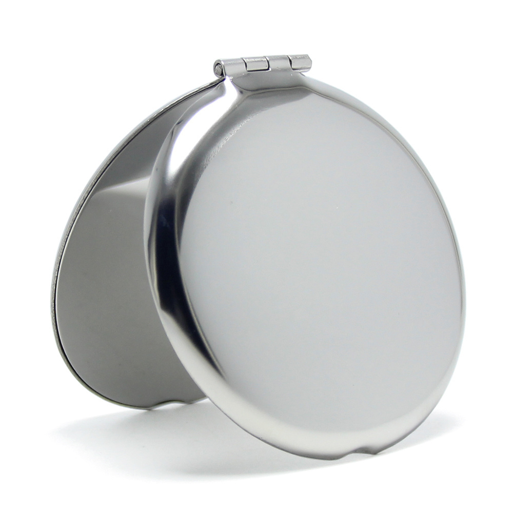 Mini Stainless Steel Desktop Mirror Silver Metal Pocket Lady Mirror Women Gifts Wholesale Small Round Metal Silver Mirror