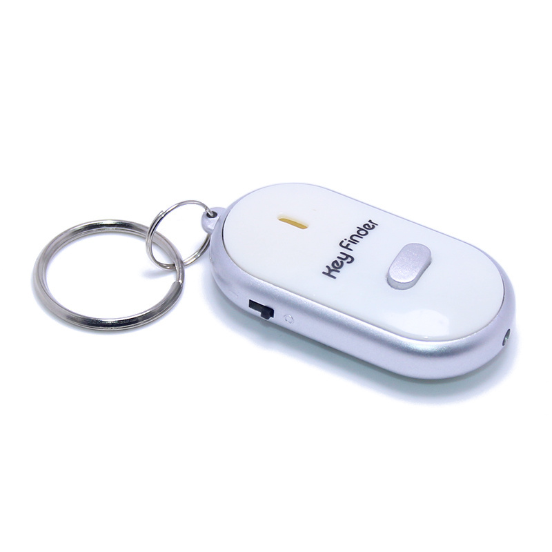 Promotion Electronic Switch LED Light Flashing Beeping Remote Lost Keyfinder Locator Key Chain Ring Whistle Key Finder Keychain