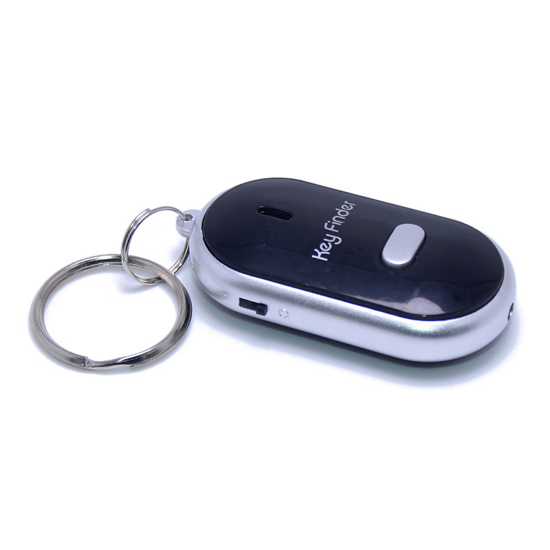 Promotion Electronic Switch LED Light Flashing Beeping Remote Lost Keyfinder Locator Key Chain Ring Whistle Key Finder Keychain