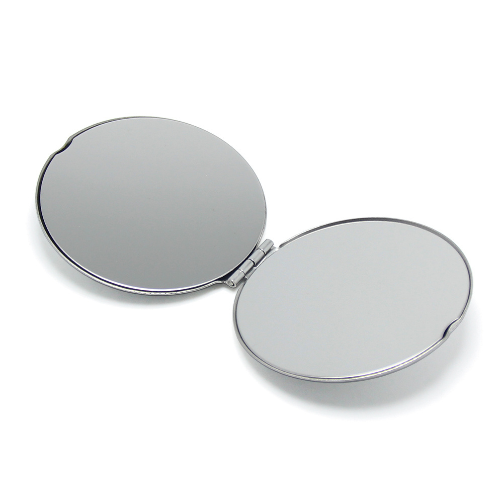 Mini Stainless Steel Desktop Mirror Silver Metal Pocket Lady Mirror Women Gifts Wholesale Small Round Metal Silver Mirror