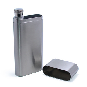 2oz Portable Flagon Kettle Oilcan Cigar Gifts 60ML Stainless Steel Metal Travel Wine Pot Mini Liquor Cigar Hip Flask New Design