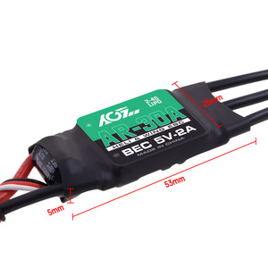 AGFRC AR-30A 2-4S Brushless 5V/2A Hobbywing 24g 30A Linear ESC For Fixed Wing Aircraft Helicopter