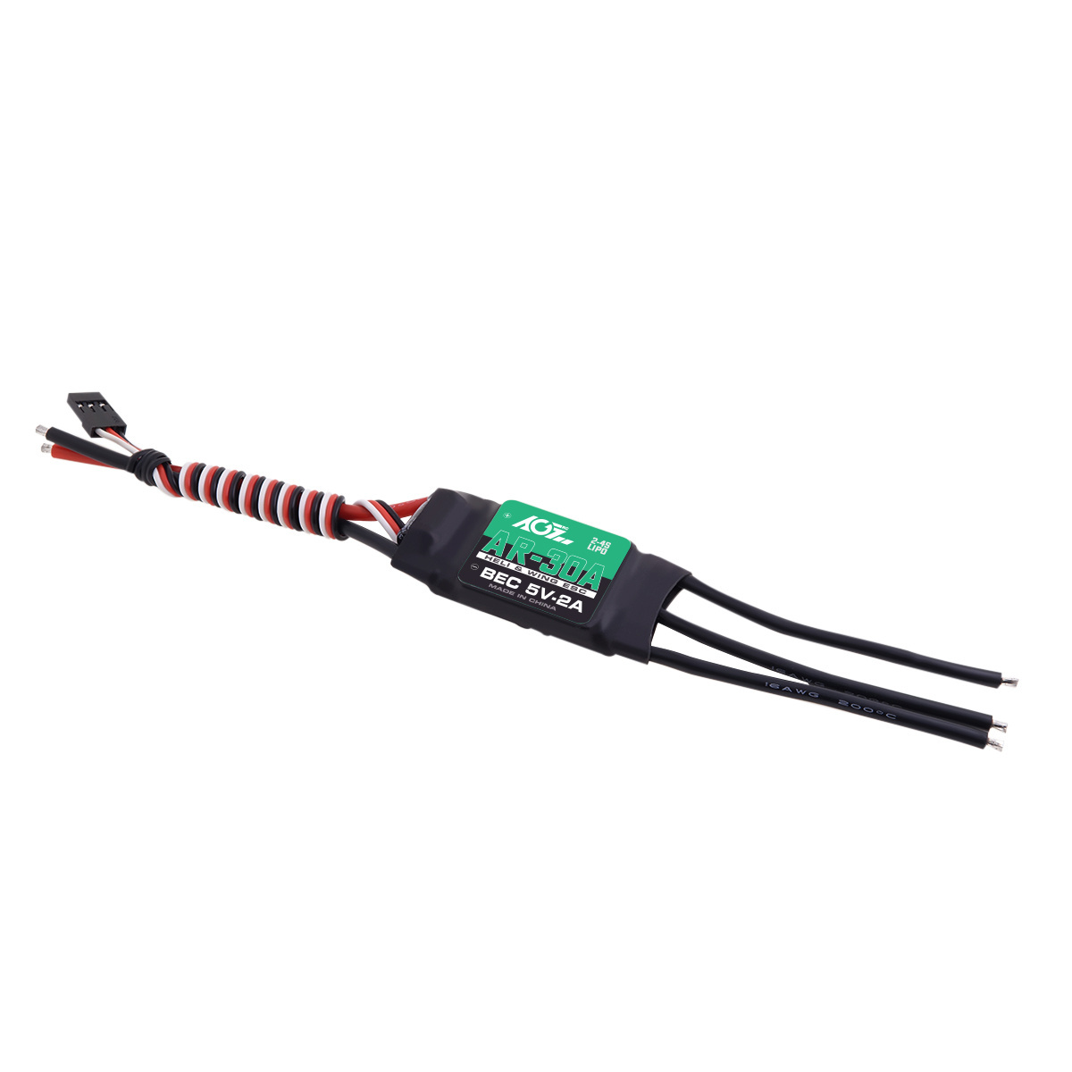 AGFRC AR-30A 2-4S Brushless 5V/2A Hobbywing 24g 30A Linear ESC For Fixed Wing Aircraft Helicopter