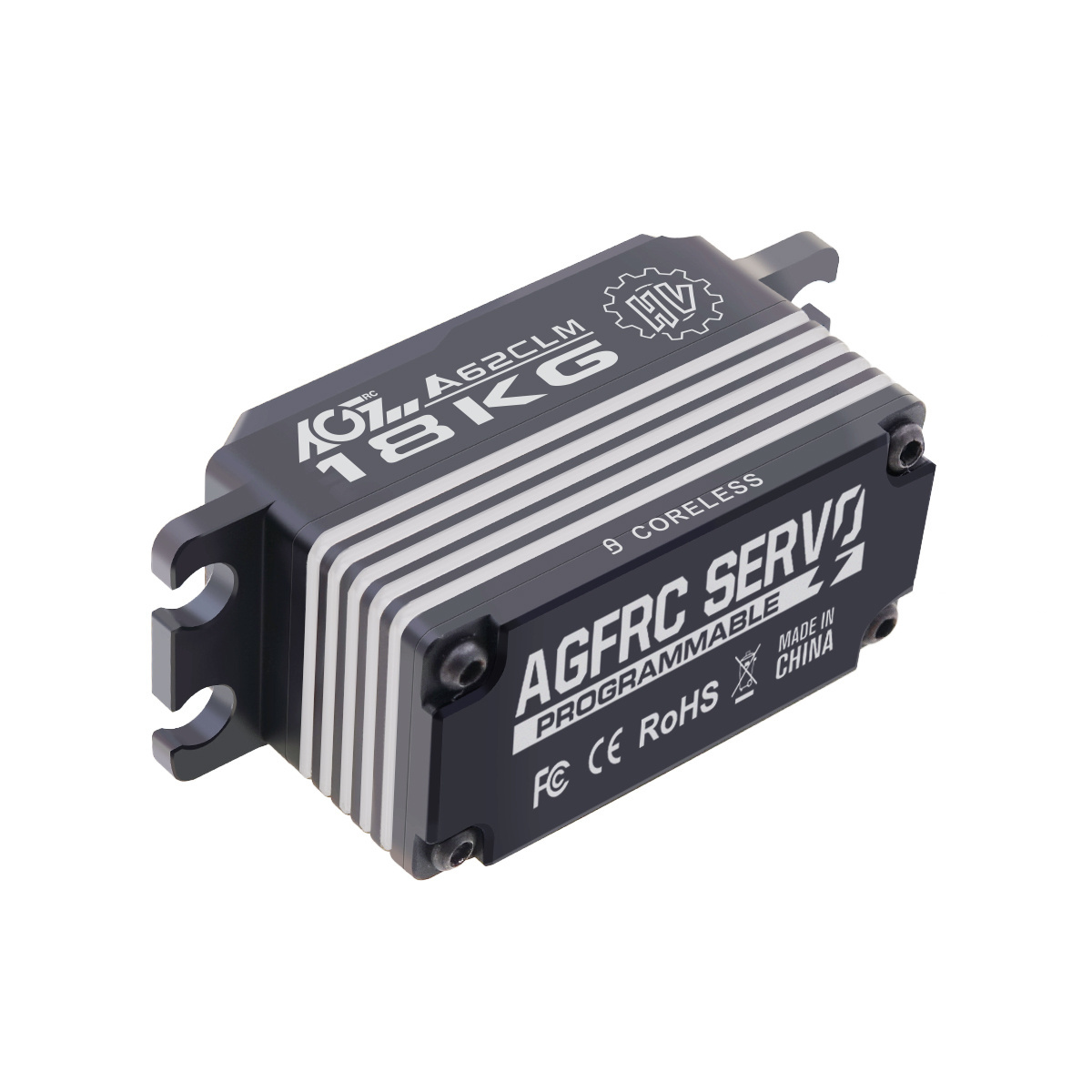 AGFRC A62BHM Coreless 18KG MG High Torque  Low Profile Aluminum Servo for 1/12 Touring Drift Car Plane