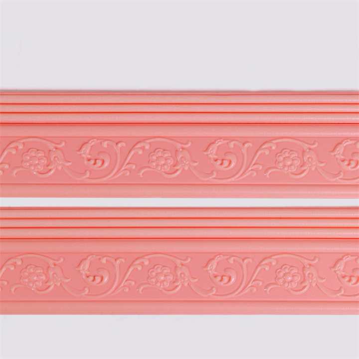 3D Waterproof Wall Border Self-Adhesive Foam Sticker, Flower Molding Wall Peel and Stick, Corner Line Borders Baseboard Sticker