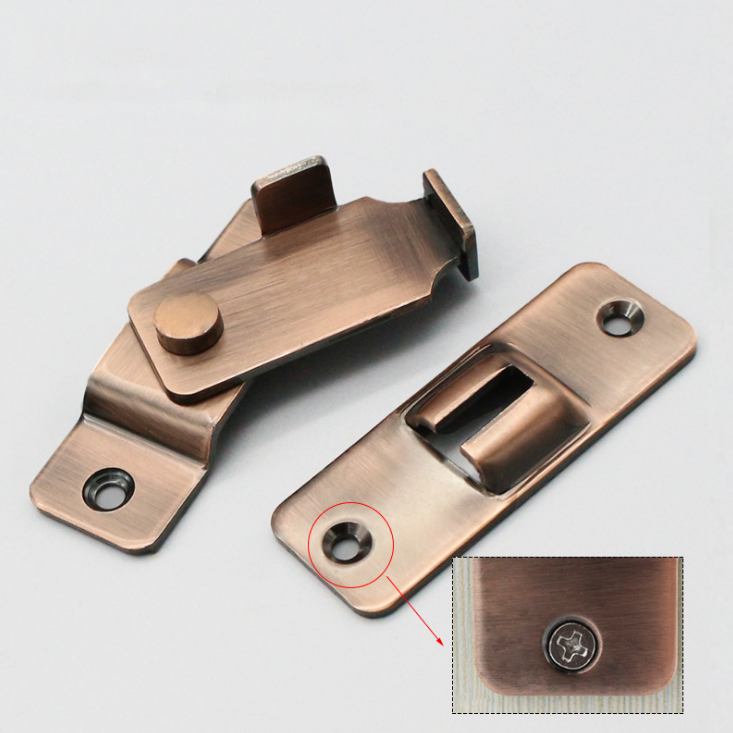 90 Degree Heavy Duty Stainless Steel Gate Latches Safety Door Lock Right Angle Curved Flip Latch