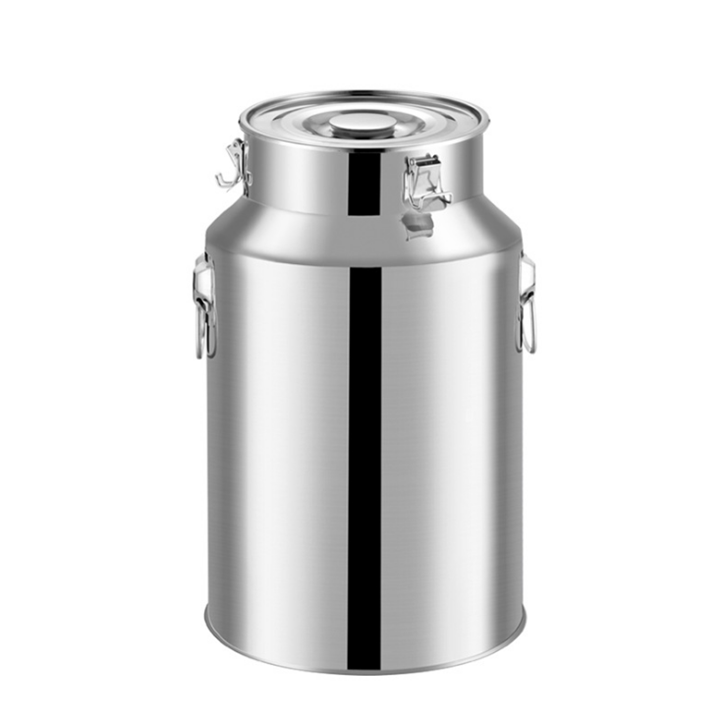 Home Garden Farm Agriculture Heavy Duty Stainless Steel Sealed Tank, Milk Water Wine Liquid Storage Bucket,Milk Transport Can