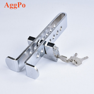 Auto Car Security 9 Holes Brake Pedal Lock Stainless Anti-Theft Strong Car Security Accessories