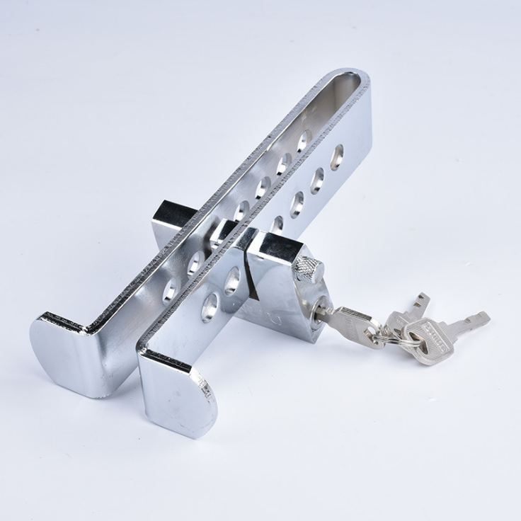 Auto Car Security 9 Holes Brake Pedal Lock Stainless Anti-Theft Strong Car Security Accessories