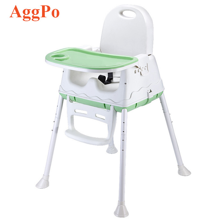 Simple Foldable High Chair 3 in 1 Toddler Chair and Booster, Comfortable Folding Booster Seat Baby Chair