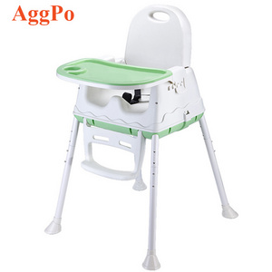 Simple Foldable High Chair 3 in 1 Toddler Chair and Booster, Comfortable Folding Booster Seat Baby Chair