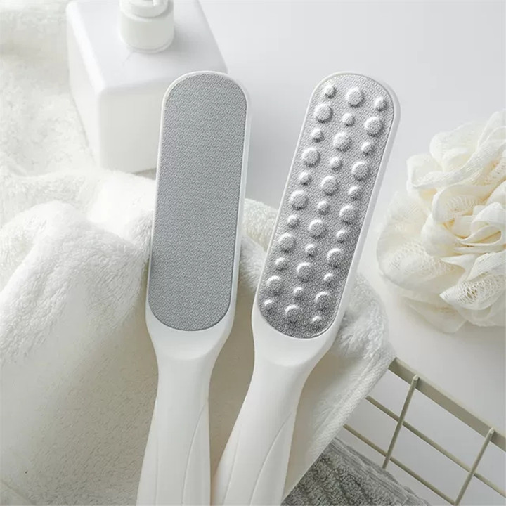 Bathroom Double Sided Foot Scraper Rasp,Household Foot Care Dead Skin Metal Remover Tool, Stainless Steel  Heel Foot File