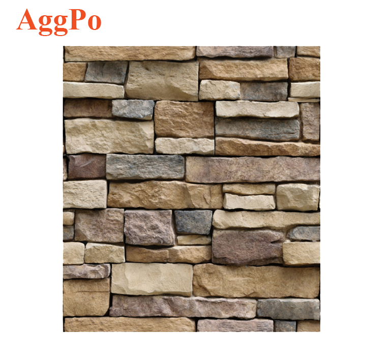 Home Decoration Stone Brick Pattern Wallpaper, Stick On Self-Adhesive Stick Backsplash Wall Panel, Waterproof Stone Effect Paste