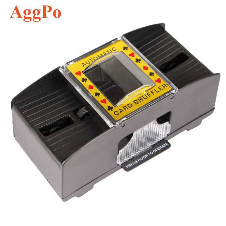 Automatic Battery Operated 2-6 Deck Casino Dealer Travel Machine, Playing Card Shuffler for Home Party Club