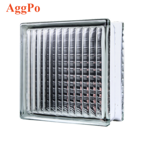 Decorative Transparent Glass Block Hollow Glass Brick Square Color Hot Melt Solid Glass Brick Frosted Entrance Partition Wall