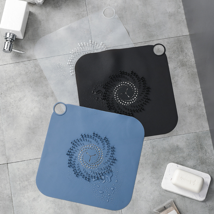 Silicone Drain Cover Suction, Drain Hair Catcher Hair Stopper Shower Drain Covers for Bathroom