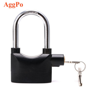 Universal Alarm Padlock for Bicycle Motorcycle Door Gate Bike Shed Bolt Chain Lock 110db Siren Heavy Duty Security Alarm Lock